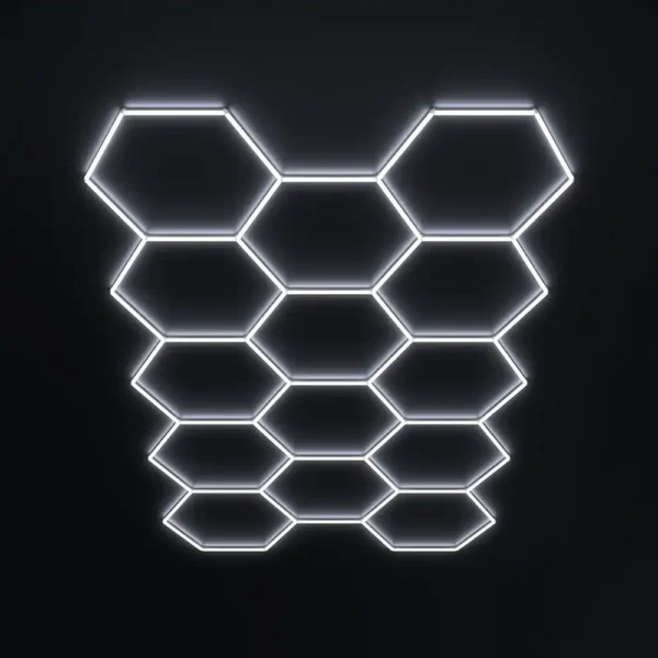 Φωτιστικό οροφής LED HEXAGON 14 456W 6500K με λευκό σώμα