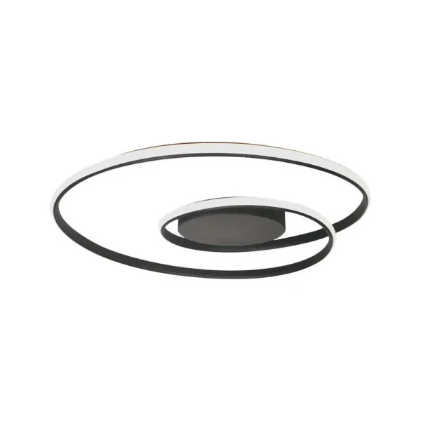 Φωτιστικό οροφής LED 48W CCT dimmable με μαύρο σώμα & χειριστήριο - Image 2