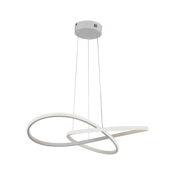 Κρεμαστό φωτιστικό LED 48W CCT dimmable με λευκό σώμα & χειριστήριο - Image 2