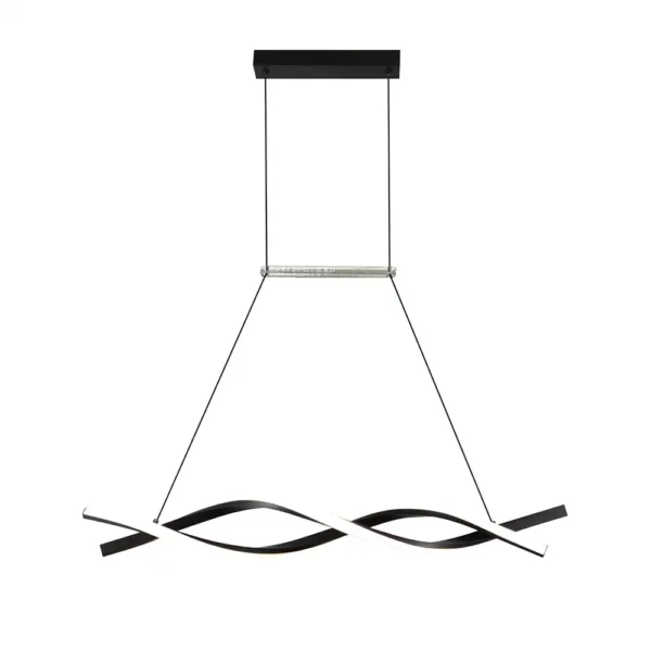 Κρεμαστό φωτιστικό LED 30W CCT dimmable με μαύρο σώμα & χειριστήριο - Image 2