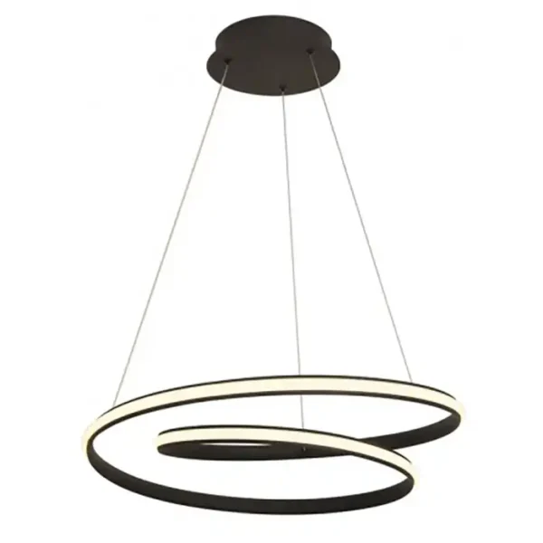 Κρεμαστό φωτιστικό LED 40W CCT dimmable με μαύρο σώμα & χειριστήριο - Image 2