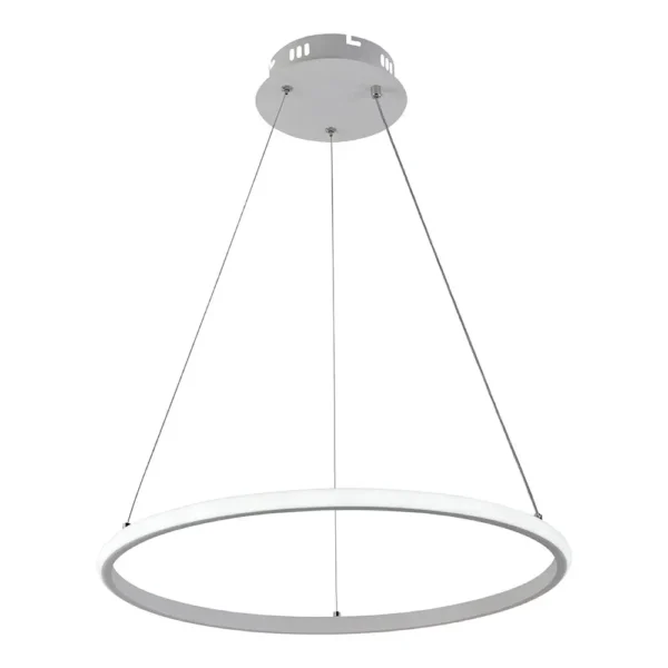 Κρεμαστό φωτιστικό οροφής LED 30W CCT με λευκό σώμα & χειριστήριο dimmable