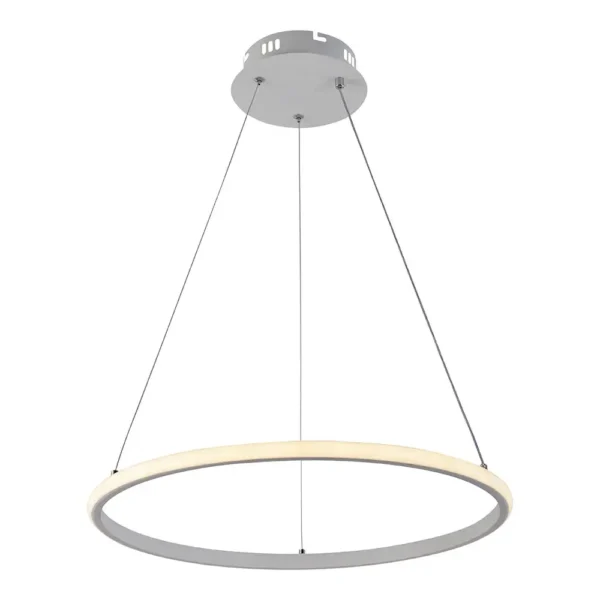 Κρεμαστό φωτιστικό οροφής LED 30W CCT με λευκό σώμα & χειριστήριο dimmable - Image 3
