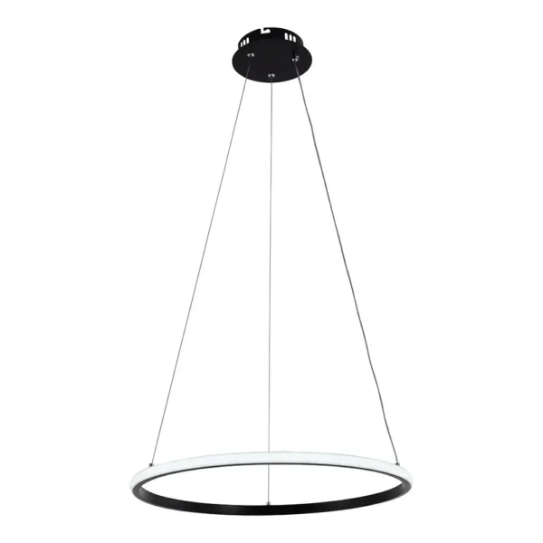 Κρεμαστό φωτιστικό οροφής LED 30W CCT με μαύρο σώμα & χειριστήριο dimmable